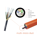 Non-metallic air blown micro duct 12F fiber optic cable